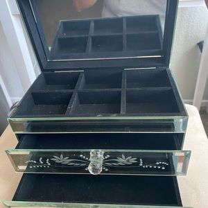 Storage & Organization - Mirrored jewelry box Storage & Organization - Mirrored jewelry box